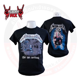 เสื้อวง Metallica ลิขสิทธิ์แท้100% ลาย RIDE THE LIGHTNING