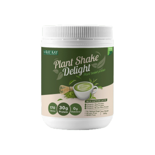 KAY KAY Plant Shake Delight Plant Based Protein โปรตีนจากพืช รสริช มัทฉะ ลาเต้ (Rich Matcha Latte) อร่อย ดื่มง่าย โปรตีนสูง วีแกน ขนาด 500 กรัม