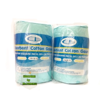 ผ้าก๊อซม้วนพันแผล กว้าง6นิ้ว ยาว 100หลา ผ้าก๊อซม้วนใหญ่ ม้วนหนา Cotton Gauze