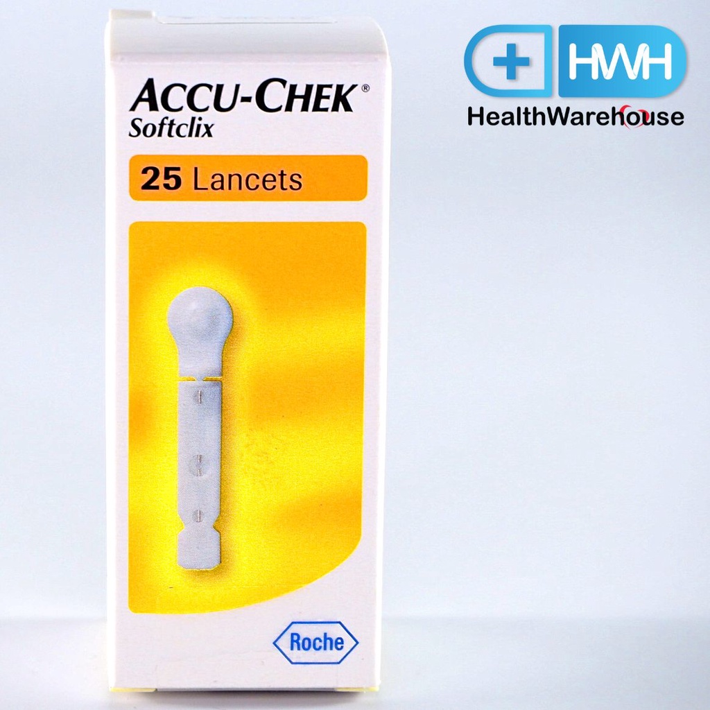 Accu-chek SoftClix Lancets 25 pieces/box Accu Chek เข็มเจาะเลือด 25 ชิ้น