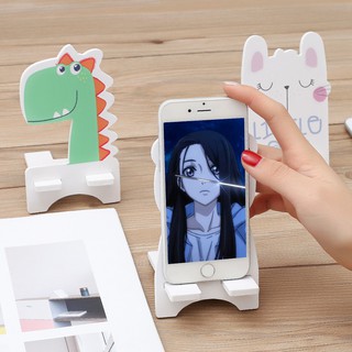 ไม้น่ารักการ์ตูนโทรศัพท์มือถือที่นั่งขี้เกียจถือโทรศัพท์มือถือ Cute Mobile phone holder