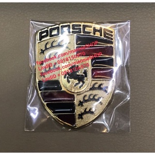 โลโก้ PORSCHE มีแบบพลาสติก และ โลหะ เหล็ก ให้เลือกครับ ติดรถ แต่งรถ พอร์ช ปอร์เช่ logo PORCHE