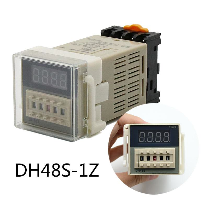 Dh48s-1z สวิตช์รีเลย์ตั้งเวลาดิจิทัล DH48S 0.01S-99H99M AC110V 220V DC 12V 24V