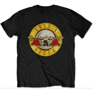 เสื้อยืดโอเวอร์ไซส์Gildan เสื้อยืดลําลอง ผ้าฝ้าย 100% พิมพ์ลายโลโก้วงร็อค Guns N Roses เข้ากับทุกการแต่งกาย แฟชั่นสําหรั