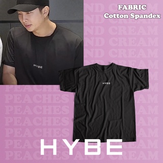 ระบายอากาศได้ HYBE โลโก้เสื้อความงามเกาหลีเสื้อยืด UNISEX (พิมพ์กลาง) tNj