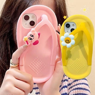 สําหรับ OPPO Reno7Z Reno6Z 5G Reno7 Reno6 Reno5 Reno 8Z 7Z 6Z 4Z 5 5Pro 6 7 7Pro R17 R15 Pro R11S F9 เคสป้องกัน Tide Cute Cartoon Flip Flops เปลือกกันกระแทก เคสซิลิโคน ชุดการ์ตูน