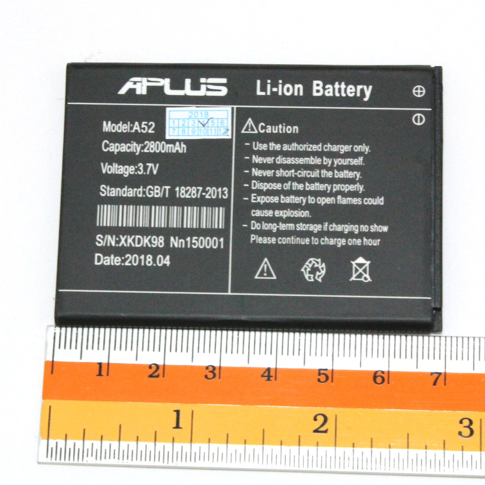 Battery แบตเตอรี่ โทรศัพท์ APLUS รุ่น A52 / A900 ปี 2018 และ p500 / A2 / A21 / x-one ปี 2017