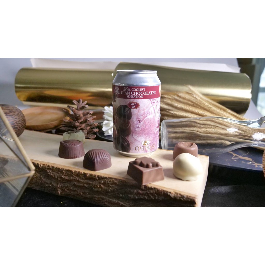 Chocolate​ Premium ​สอดไส้​ praline นำเข้าจาก​ Belgium  รส Multimix (รวม​ white, dark, milk chocolat