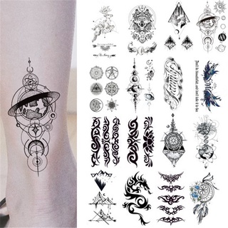 【Magic Tattoo】รอยสักชั่วคราว ลายหมาป่า เสือ หมาป่า กันน้ํา ติดทนนาน