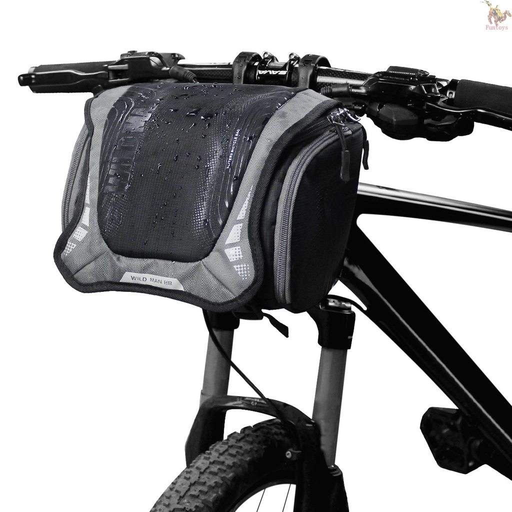 FUN.T Bike Handlebar Bag Road Bike Front Frame Bag 6INCH Touchscreen Phone Holder funtoys.th