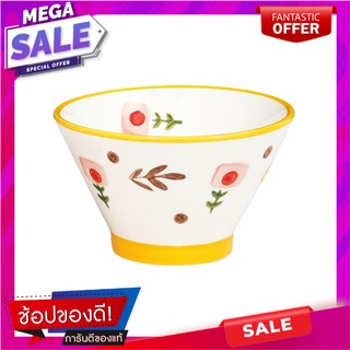 ชาม PORCELAIN KECH 5 นิ้ว YELLOW DAISY อุปกรณ์ใส่อาหาร PORCELAIN BOWL KECH 5IN YELLOW DAISY