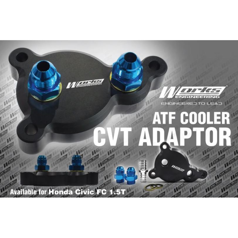 Works Engineering Automatic Transmission / CVT Adaptor - Honda Civic FC FK 1.5T อแดปเตอร์ออยเกียร์ CVT