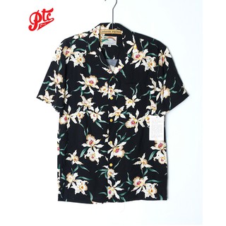 เสื้อฮาวาย PARADISE FOUND STAR ORCHID - The "OTHER MAGNUM P.I. SHIRT" BLACK