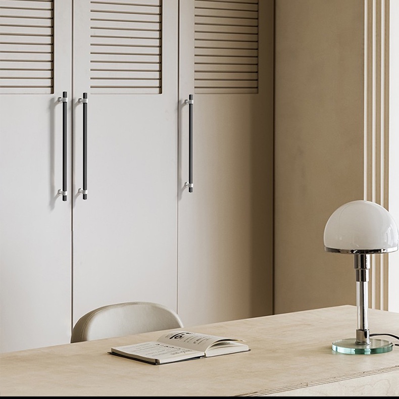 มือจับประตูตู้ ลิ้นชัก ตู้กับข้าว แบบอลูมิเนียมอัลลอยด์ สีทอง และสีดํา - รูปที่ 7