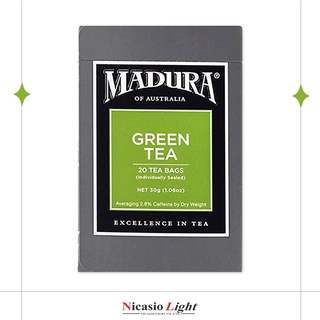 ชาเขียว มาดูร่า MADURA GREEN TEA มี 20 ซอง