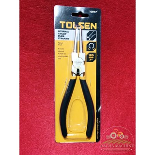 (ลด 50% ใช้โค้ด INCLZ44) TOLSEN คีมหุบแหวน (คีมหนีบแหวน) ปากตรง ขนาด 7 นิ้ว