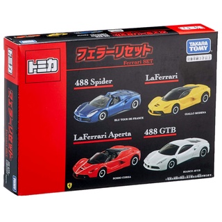 รถเหล็กTomica ของแท้ Tomica Gift Set Ferrari Reset (Box Set 4คัน)