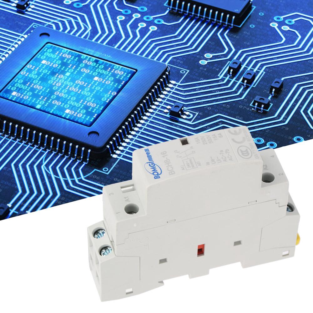 2NO Contactor Rail Din Household AC Quality 50/60HZ 16A 24V High 2P ...