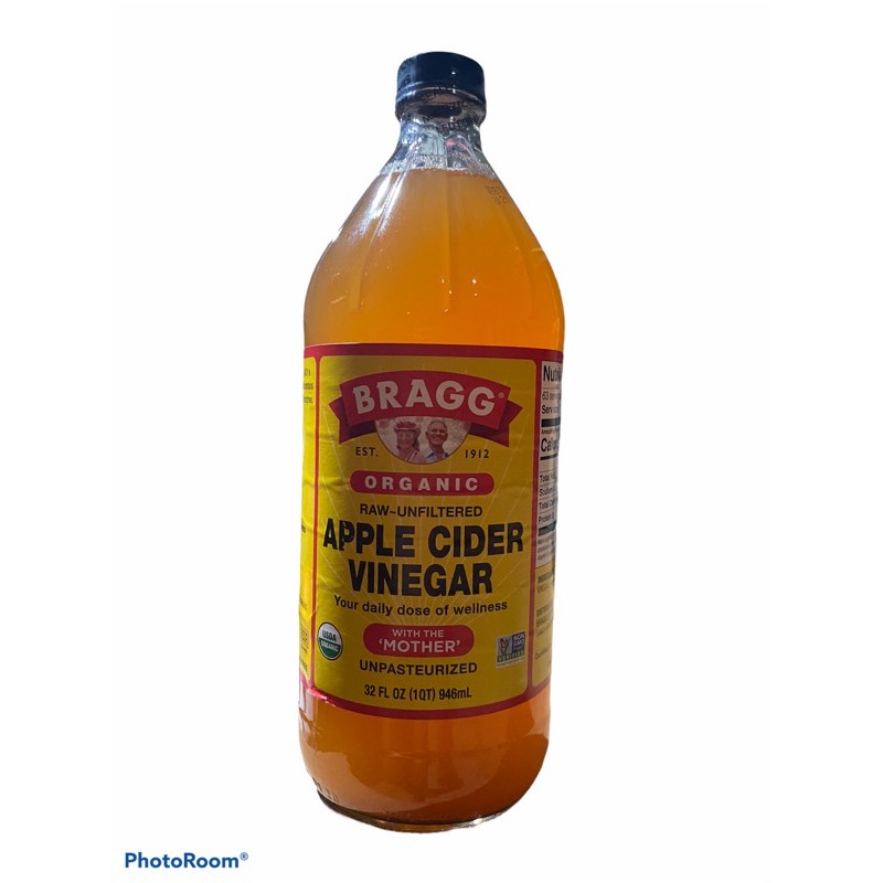 แอปเปิ้ลไซเดอร์ACV🍏 Bragg Apple Cider vinegar946ml.
