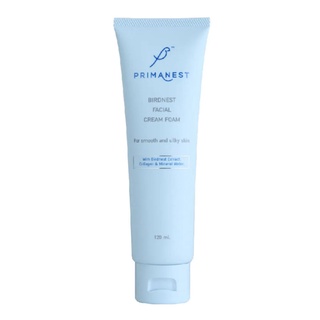 (แท้) Primanest Birdnest Facial Cream Foam 120ml พรีมาเนสท์ เบิร์ดเนสท์ เฟเชี่ยล ครีม โฟมล้างหน้า สูตรอ่อนโยน