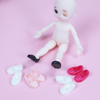 ราคารองเท้าพลาสติกอุปกรณ์เสริมสําหรับตุ๊กตา 16 ซม. 1/12 Bjd 4 คู่