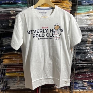 จัดส่งเฉพาะจุด จัดส่งในกรุงเทพฯBEVERY HILLS POLO CLUB เสื้อ T-Shirt ผลิตจากวัสดุผ้า Cotton 100% สุดพิเศษ