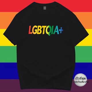 (🔥พร้อมส่ง🔥) เสื้อ   LGBTQIA+ สายรุ้ง PRIDE MONTH ผ้าCotton 100% ผ้าดีมากก LGBTQIA+