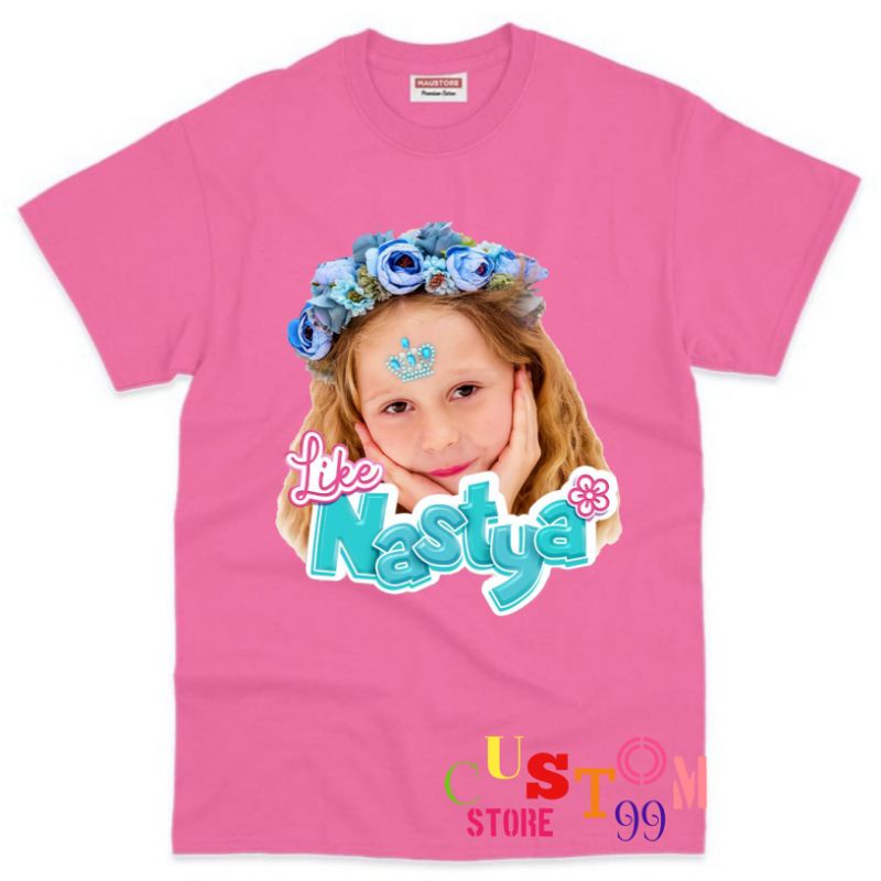 เสื้อผ้าของ CHILDRENS ใหม่ล่าสุด เสื้อยืด NASTYA YOUTUBE CHILDRENS PREMIUM MATERIALS
