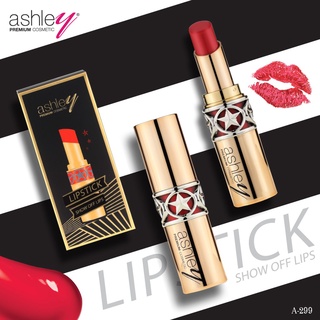 Ashley star rouge matte lipstick A-299 แอชลี่ย์ สตาร์ รูจ แมท ลิปสติก ลิปสติกเนื้อแมท ไม่มีกล่อง ราคาพิเศษ