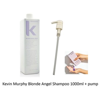 Kevin Murphy Blonde angel wash shampoo 1000ml แชมพูเนื้อม่วงสำหรับผมสีม่วงหรือเทา ขวดใหญ่พร้อมหัวปั้ม