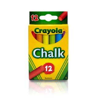 Crayola สีชอล์ก หลากสี 12แท่ง (12 Ct. Multi Colored Chalks)