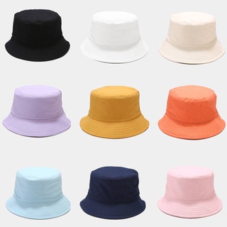 หมวกบักเก็ต ผ้าหนา สีพื้น ทรงสวย งานส่งออก made in korea มี 11 สี #H5