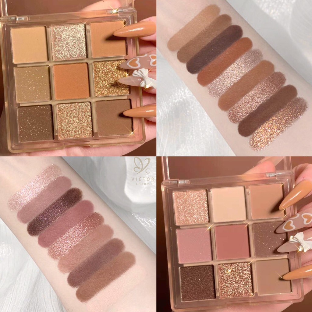 DIKALU COCO VENUS DKL181 พาเลทอายแชโดว์ 9 สี เนื้อดินน้ำมัน เนื้อใยไหม แมท ประกายชิมเมอร์ สีสวยมาก Eye shadow 9 colors