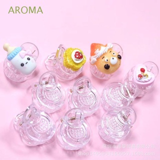 Aroma กิ๊บติดผม อะคริลิคใส ทรงกลม สไตล์เกาหลี เครื่องประดับ สําหรับเด็ก DIY