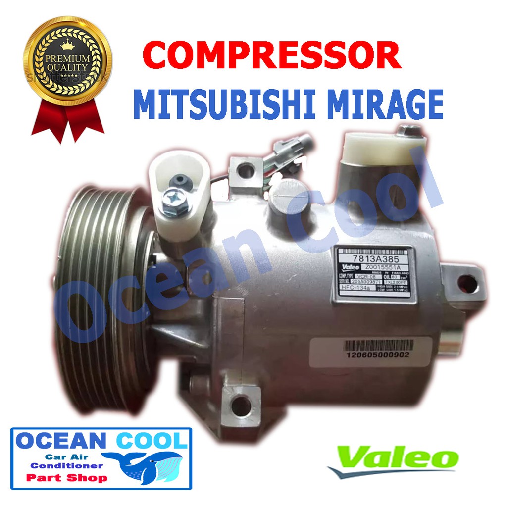 คอมเพรสเซอร์ มิตซูบิชิ มิราจ แอททราจ VRC-08 Mitsubishi Mirage Compressor 7813A385 Z0015551A COM0032 คอมแอร์รถยนต์