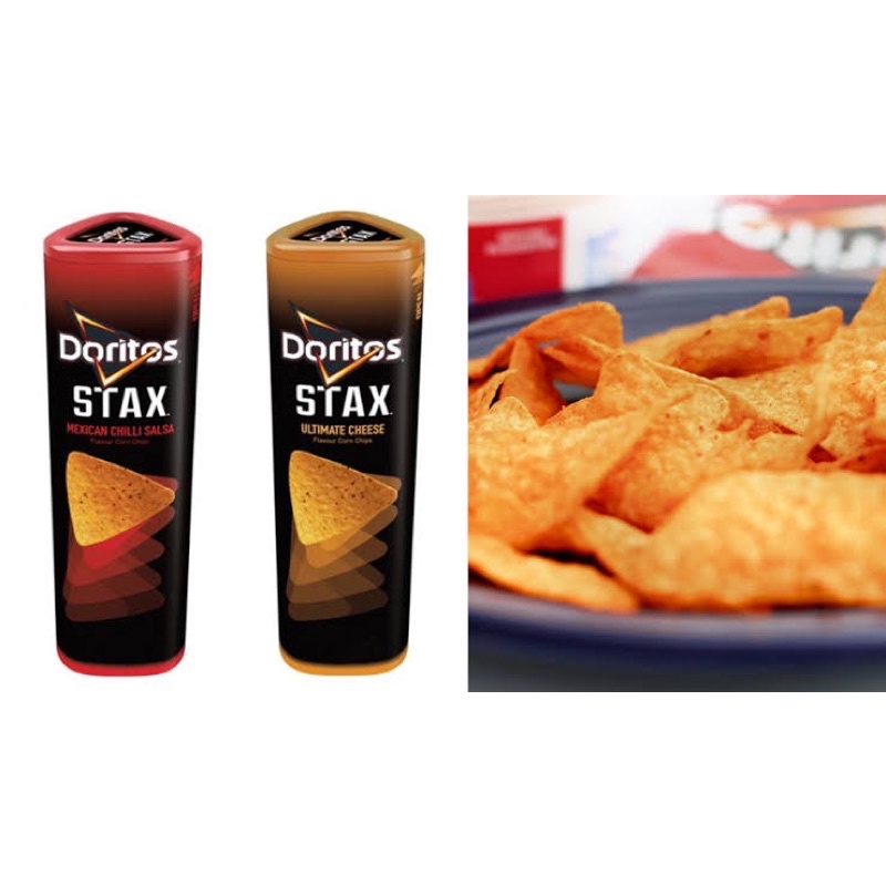 💥ลดราคา💥 Doritos stax170 g. limited cheese &amp; maxican chili ชีสและแม็กซิกันพริก นำเข้าจากอังกฤษ 🎅ส่งด่วน🎅