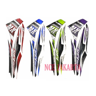 สติกเกอร์ ลาย HIJAU UNGU MERAH Jupiter MX STRIPING สีแดง สีเขียว สีฟ้า สีม่วง 2013