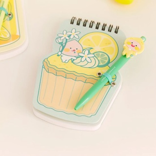 ( พร้อมส่ง ) Kakaofriends Lemon Terrace Note Pen Set ชุดสมุดโน้ตพร้อมปากกาในตัว