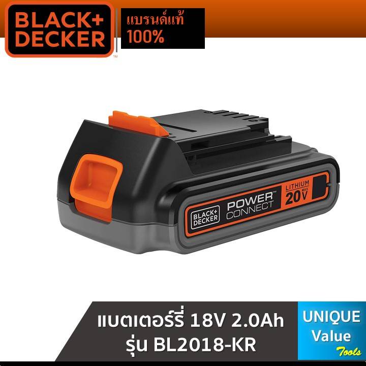 Black&Decker แบตเตอรี่ 18V 2.0Ah รุ่น BL2018-KR สำหรับเครื่องเล็มหญ้า ...