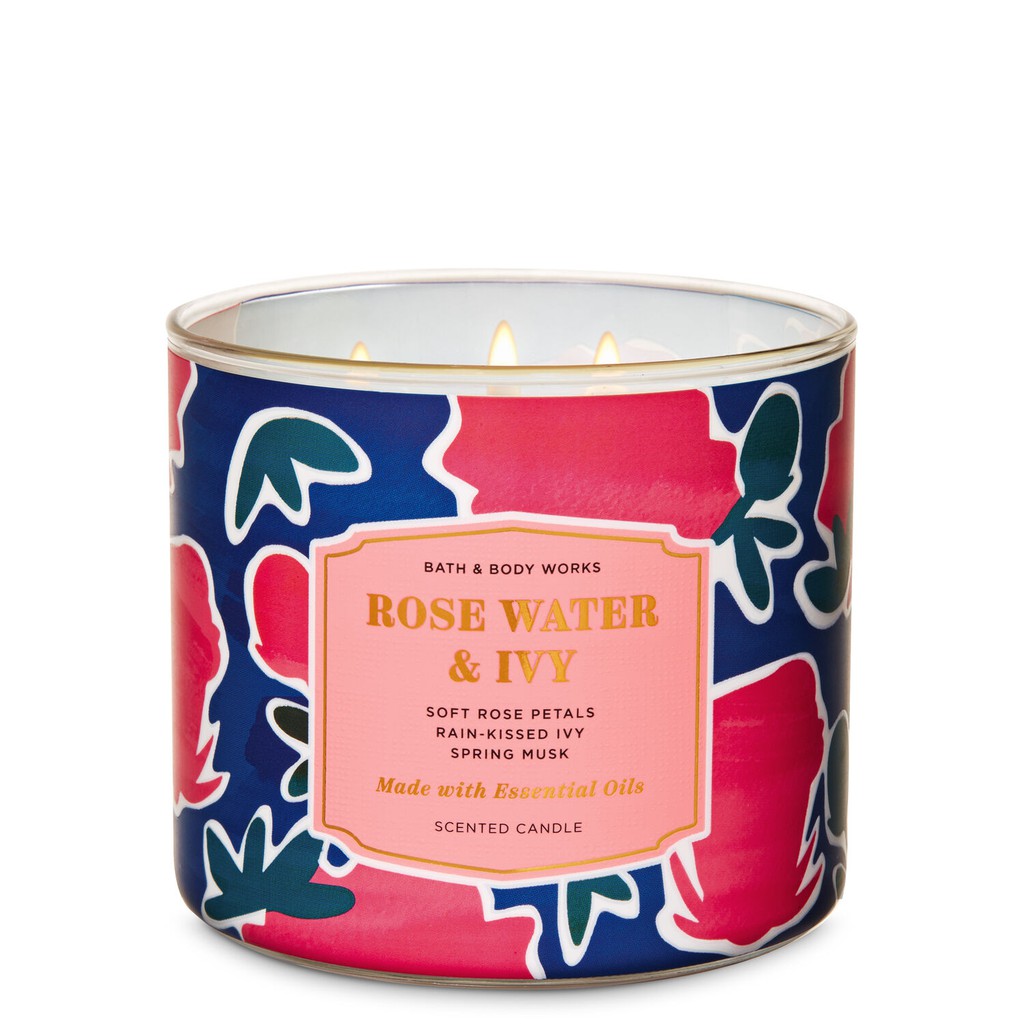 bath and body works rose water and ivy candle review