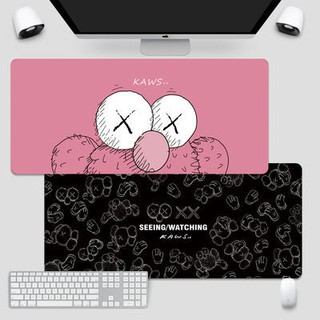 ❤️แผ่นรองเมาส์ kaws Mouse pad แผ่นรองเมาส์ขนาดใหญ่ ลายการ์ตูนน่ารัก สไตล์เกาหลี ใช้งานสะดวก กันลื่น 90*40cm