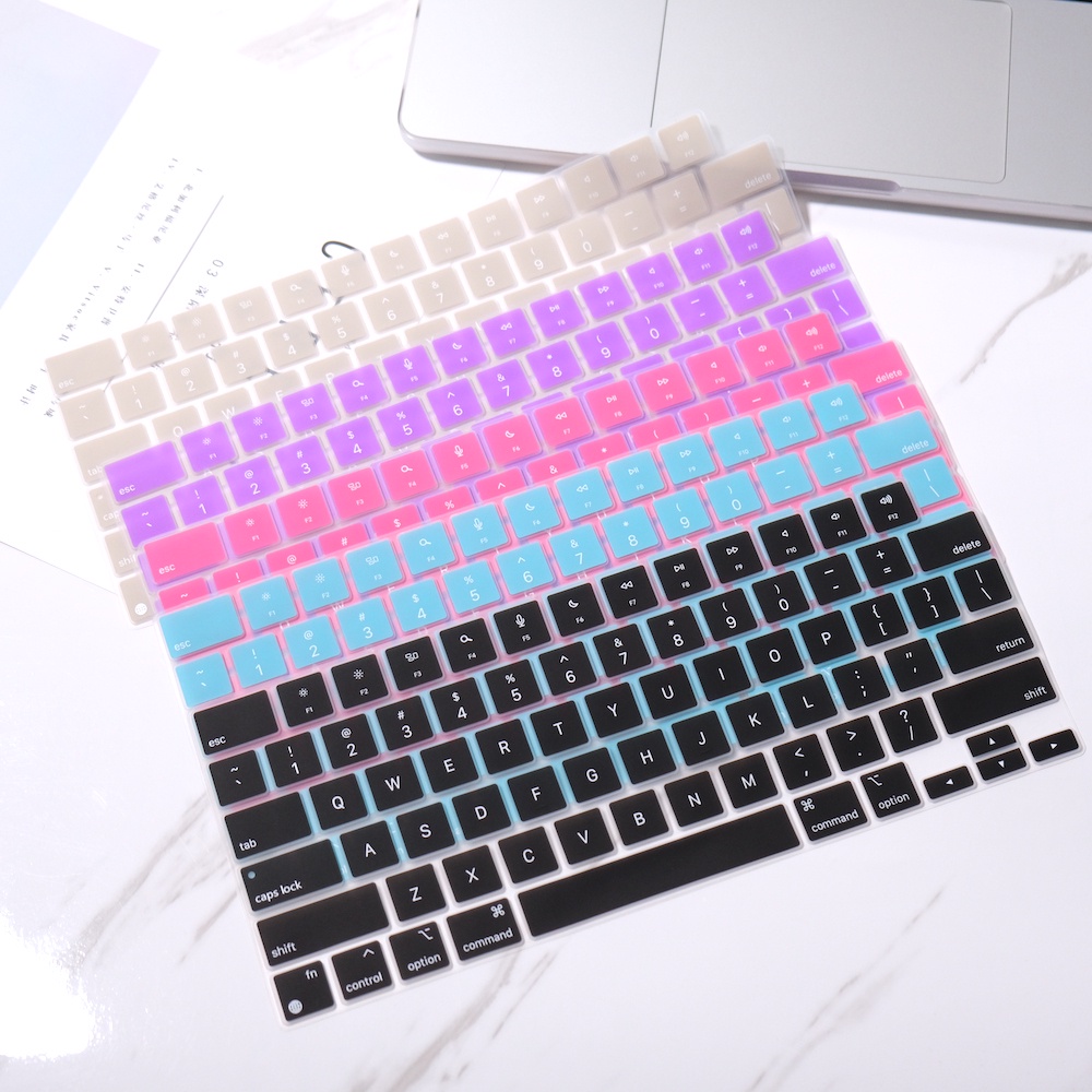 US English Keyboard Cover for MacBook Pro13 14 16" Air 13 13.6 15" M4 M3 M2 M1 A2941 A2681 A2337 A23