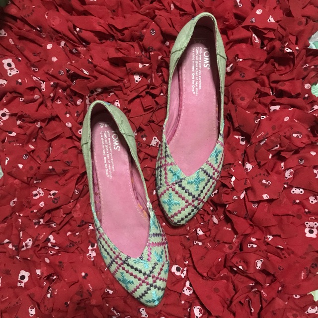 🔆พร้อมส่ง (Size W6.5)‼️ ✅ TOMS มือ 2 แท้ 💯%