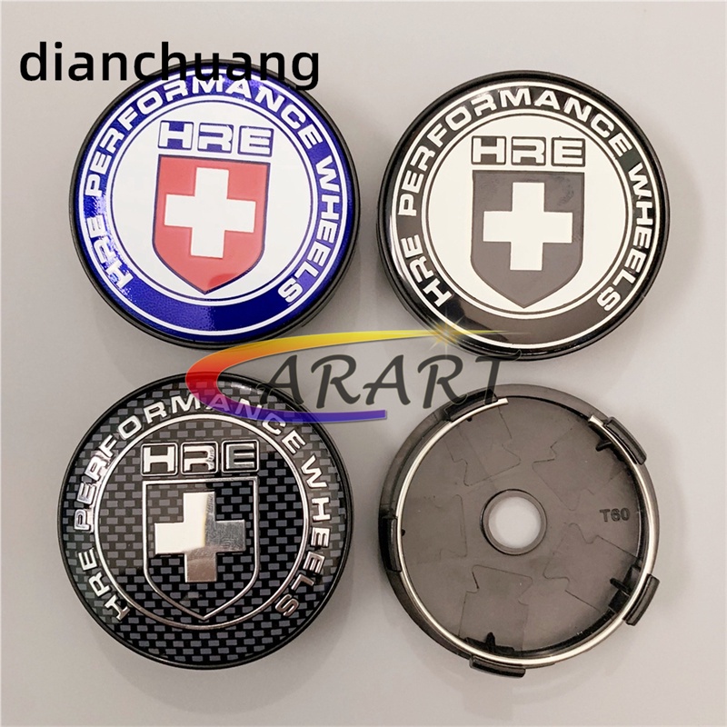 4 ชิ้น/ 56 มม.รถศูนย์ล้อ Hub Caps สําหรับ HRE Performance Emblem สติกเกอร์รถศูนย์ล้อหมวกรถจัดแต่งทรงผม