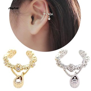Skystar_ ตุ้มหูแบบติดหูประดับคริสตัล Crystal Earrings