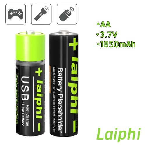 ถ่านชาร์จ 13300 USB Lithium-polymer 3.7V 1850mAh  1000times