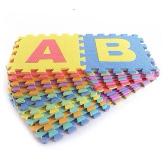 250TOYS แผ่นรองคลานแบบจิ๊กซอร์ ลาย ABC (1 set มี 26 แผ่น) EVA  ขนาด 30x30ซม เอบีซี โฟมรองคลาน แผ่นกันกระแทกเสื่อรองคลาน