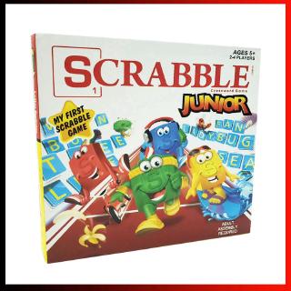 เกมกระดาน scrabble junior crosswor 2-4 players ของเล่นสําหรับครอบครัว