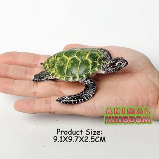 Animal Kingdom - โมเดลสัตว์ เต่าทะเล เขียวลาย ขนาด 9.00 CM (จากสงขลา)