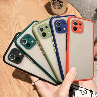 เคสโทรศัพท์ ป้องกันกล้องด้านหลัง ขอบสี สำหรับ Xiaomi Mi 11T 11 10T Pro Ultra Lite 5G NE